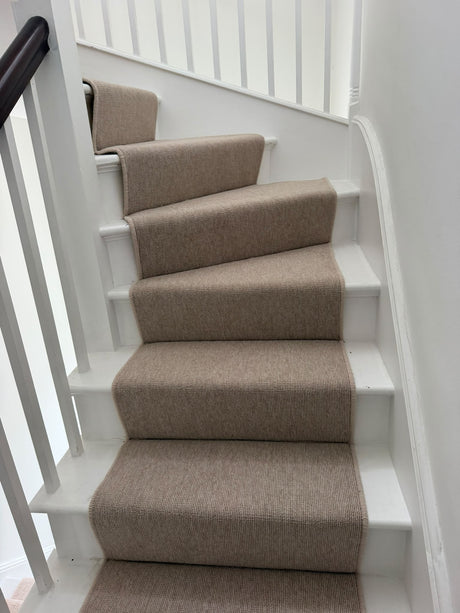 Luxury Alternative Flooring carpet and stair runners installed in a four-storey Chelsea home