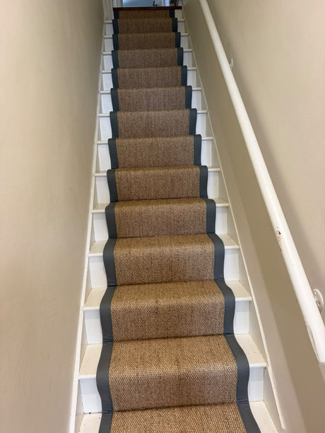 Alternative Flooring Sisal Tigers Eye stair runner installed in Kensal Green, Brent, London