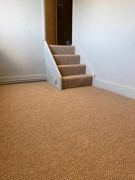 Victoria Sisal Weave Wild Ginger Style carpet installation in St Charles, Westminster, London by EXEN Flooring