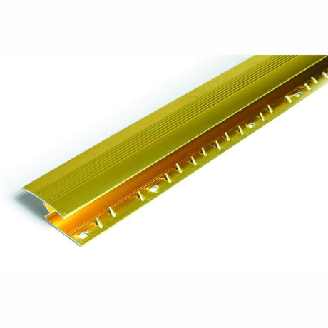 Exen Flooring supply 14mm Z Section Gold colour doorbars and trims.